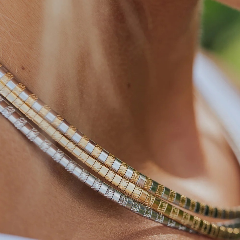 G Thang Stainless Steel Omega Chain
Necklace SIVER OR 2tone